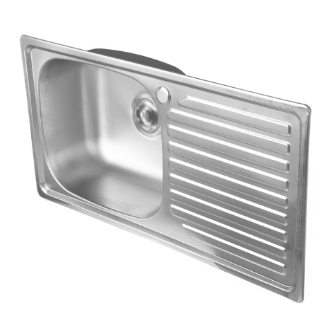 ZLEWOZMYWAK JEDNOKOMOROWY STALOWY INOX 75X40CM ZLEW KUCHENNY AGIS 2 GATUNEK