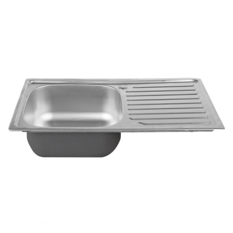 ZLEWOZMYWAK JEDNOKOMOROWY STALOWY INOX 75X40CM ZLEW KUCHENNY AGIS 2 GATUNEK