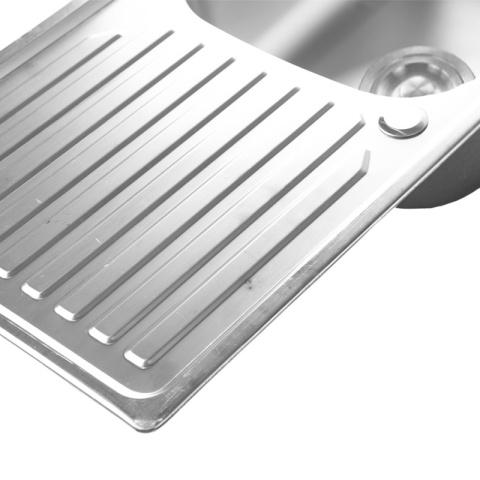 ZLEWOZMYWAK JEDNOKOMOROWY STALOWY INOX 75X40CM ZLEW KUCHENNY AGIS 2 GATUNEK