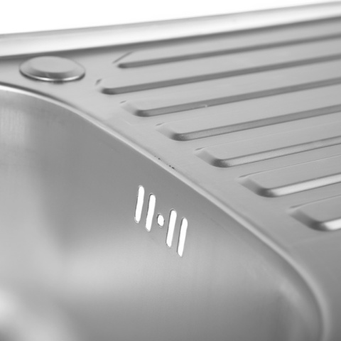 ZLEWOZMYWAK JEDNOKOMOROWY STALOWY INOX 75X40CM ZLEW KUCHENNY AGIS 2 GATUNEK