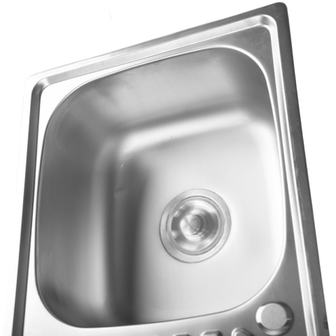 ZLEWOZMYWAK JEDNOKOMOROWY STALOWY INOX 75X40CM ZLEW KUCHENNY AGIS 2 GATUNEK