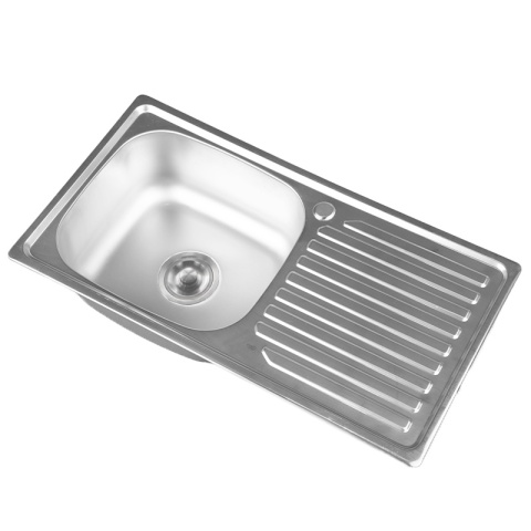 ZLEWOZMYWAK JEDNOKOMOROWY STALOWY INOX 75X40CM ZLEW KUCHENNY AGIS 2 GATUNEK