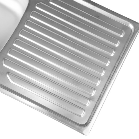 ZLEWOZMYWAK JEDNOKOMOROWY STALOWY INOX 75X40CM ZLEW KUCHENNY AGIS 2 GATUNEK