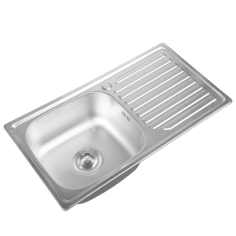 ZLEWOZMYWAK JEDNOKOMOROWY STALOWY INOX 75X40CM ZLEW KUCHENNY AGIS 2 GATUNEK