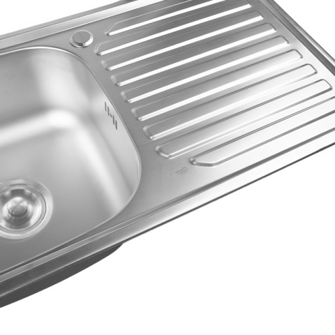 ZLEWOZMYWAK JEDNOKOMOROWY STALOWY INOX 75X40CM ZLEW KUCHENNY AGIS 2 GATUNEK