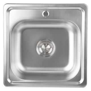 ZLEWOZMYWAK JEDOKOMOROWY STALOWY 75X40 CM INOX ZLEW KUCHENNY ALVI 2 GATUNEK