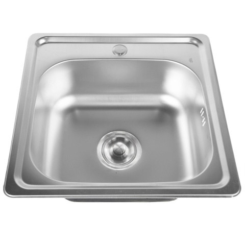 ZLEWOZMYWAK JEDOKOMOROWY STALOWY 75X40 CM INOX ZLEW KUCHENNY ALVI 2 GATUNEK