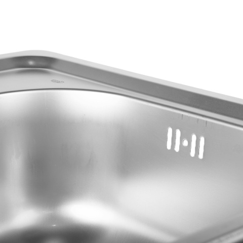 ZLEWOZMYWAK JEDOKOMOROWY STALOWY 75X40 CM INOX ZLEW KUCHENNY ALVI 2 GATUNEK