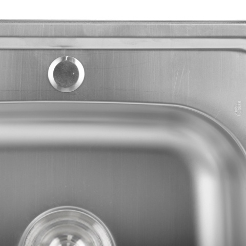 ZLEWOZMYWAK JEDOKOMOROWY STALOWY 75X40 CM INOX ZLEW KUCHENNY ALVI 2 GATUNEK