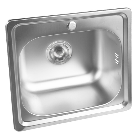 ZLEWOZMYWAK JEDOKOMOROWY STALOWY 75X40 CM INOX ZLEW KUCHENNY ALVI 2 GATUNEK