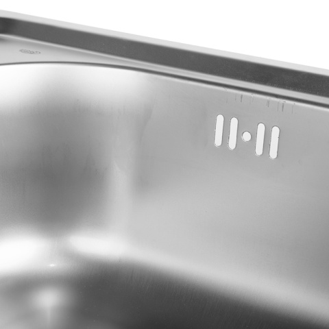 ZLEWOZMYWAK JEDOKOMOROWY STALOWY 75X40 CM INOX ZLEW KUCHENNY ALVI 2 GATUNEK