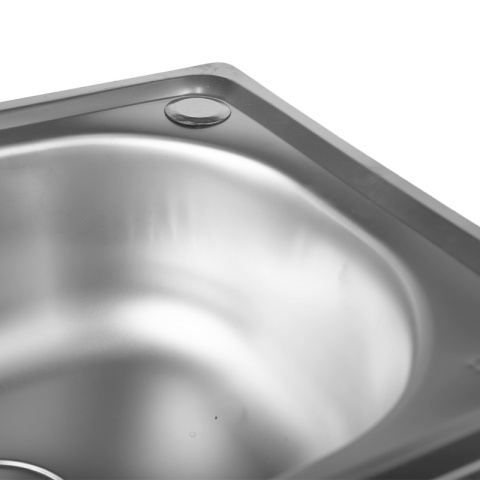 ZLEWOZMYWAK JEDNOKOMOROWY STALOWY 48X35CM INOX ZLEW KUCHENNY EGON 2 GATUNEK