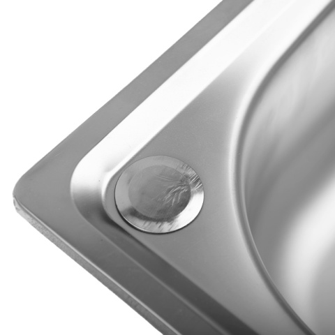 ZLEWOZMYWAK JEDNOKOMOROWY STALOWY 48X35CM INOX ZLEW KUCHENNY EGON 2 GATUNEK