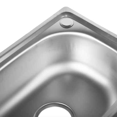 ZLEWOZMYWAK JEDNOKOMOROWY STALOWY 48X35CM INOX ZLEW KUCHENNY EGON 2 GATUNEK