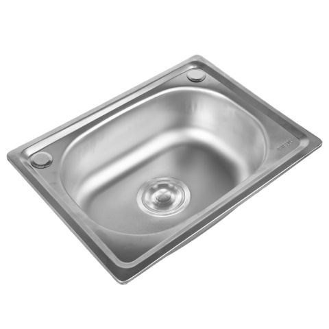 ZLEWOZMYWAK JEDNOKOMOROWY STALOWY 48X35CM INOX ZLEW KUCHENNY EGON 2 GATUNEK