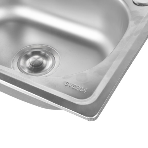 ZLEWOZMYWAK JEDNOKOMOROWY STALOWY 48X35CM INOX ZLEW KUCHENNY EGON 2 GATUNEK