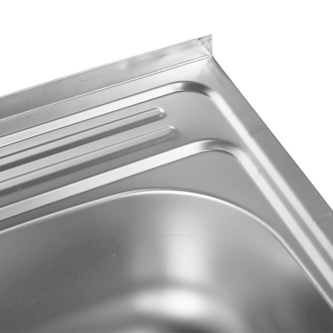 ZLEWOZMYWAK DWUKOMOROWY STALOWY 80X60 CM INOX ZLEW KUCHENNY EGON 2 GATUNEK