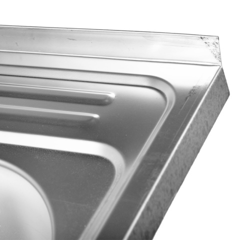 ZLEWOZMYWAK DWUKOMOROWY STALOWY 80X60 CM INOX ZLEW KUCHENNY EGON 2 GATUNEK