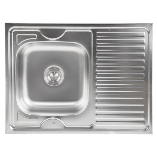 ZLEWOZMYWAK JEDNOKOMOROWY STALOWY 80X60 INOX ZLEW KUCHENNY HAKON 2 GATUNEK