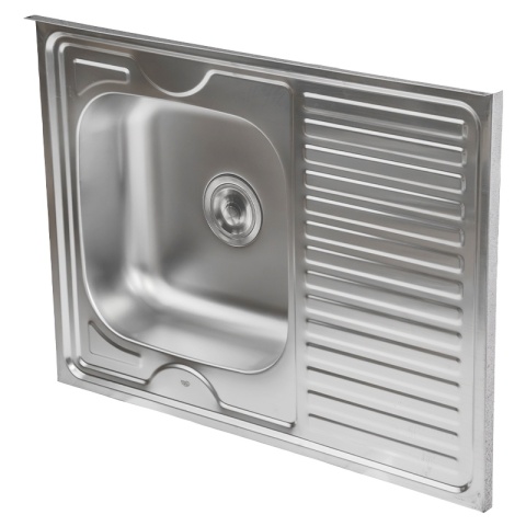 ZLEWOZMYWAK JEDNOKOMOROWY STALOWY 80X60 INOX ZLEW KUCHENNY HAKON 2 GATUNEK