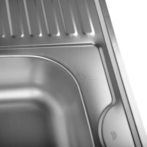 ZLEWOZMYWAK JEDNOKOMOROWY STALOWY 80X60 INOX ZLEW KUCHENNY HAKON 2 GATUNEK