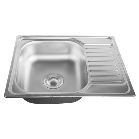 ZLEWOZMYWAK JEDNOKOMOROWY STALOWY 58X48 CM INOX ZLEW TRISTAN 2 GATUNEK