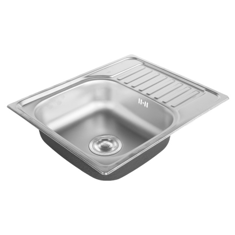 ZLEWOZMYWAK JEDNOKOMOROWY STALOWY 58X48 CM INOX ZLEW TRISTAN 2 GATUNEK