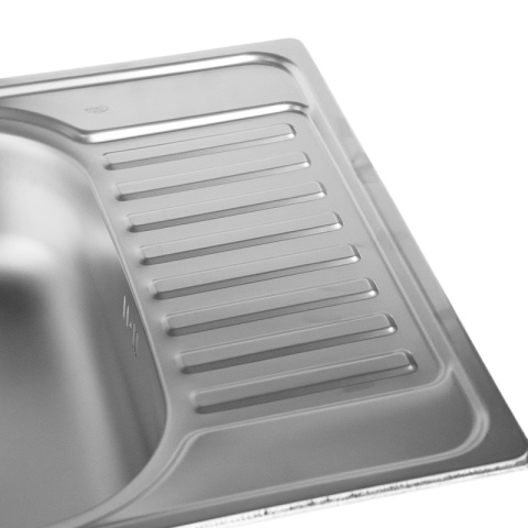 ZLEWOZMYWAK JEDNOKOMOROWY STALOWY 58X48 CM INOX ZLEW TRISTAN 2 GATUNEK