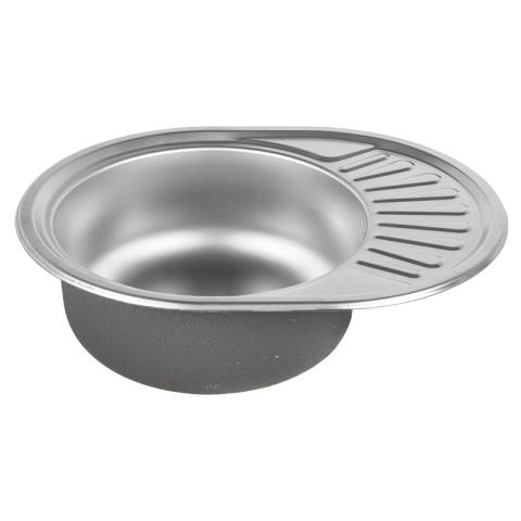 ZLEWOZMYWAK JEDNOKOMOROWY STALOWY 57X45 CM ZLEW KUCHENNY RALF 2 GATUNEK