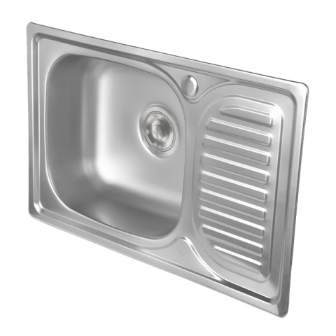 ZLEWOZMYWAK JEDOKOMOROWY STALOWY 66X42 CM INOX ZLEW KUCHENNY KORI 2 GATUNEK