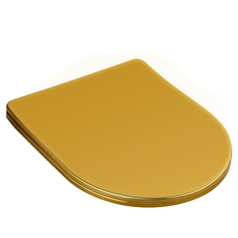 DESKA SEDESOWA WC WOLNOOPADAJĄCA CV-GL-03 SLIM ZŁOTA DUROPLAST