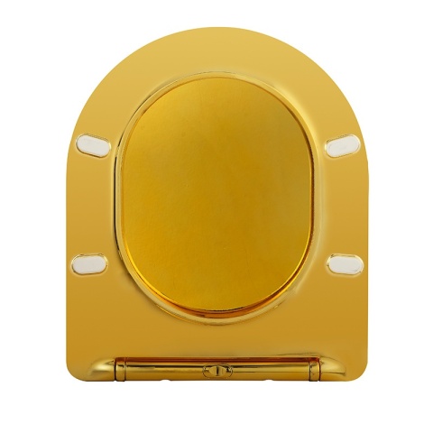 DESKA SEDESOWA WC WOLNOOPADAJĄCA CV-GL-03 SLIM ZŁOTA DUROPLAST