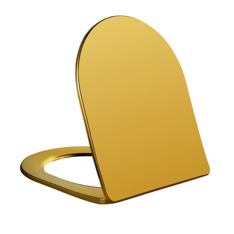 DESKA SEDESOWA WC WOLNOOPADAJĄCA CV-GL-07 SLIM ZŁOTY DUROPLAST