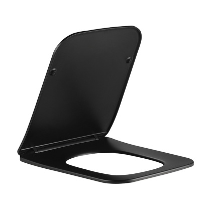 DESKA SEDESOWA WC WOLNOOPADAJĄCA CV-MTB-09 SLIM CZARNY MAT DUROPLAST
