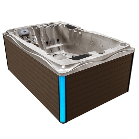 JACUZZI OGRODOWE WANNA SPA749 CAPPUCCINO OBUDOWA KAWA 200x135 CM 230V