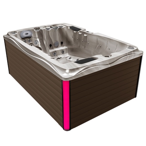 JACUZZI OGRODOWE WANNA SPA749 CAPPUCCINO OBUDOWA KAWA 200x135 CM 230V