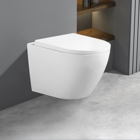 ZESTAW PODTYNKOWY WC STELAŻ TECE MISKA FLOW-WH-TR-02 PRZYCISK TC-9240401 CHROM