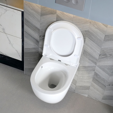 ZESTAW PODTYNKOWY WC STELAŻ TECE MISKA FLOW-WH-TR-02 PRZYCISK TC-9240401 CHROM