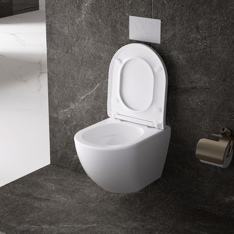 ZESTAW PODTYNKOWY WC STELAŻ TECE MISKA NERO-WH-02 PRZYCISK TC-9240401 CHROM