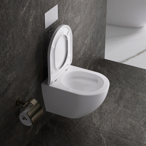 ZESTAW PODTYNKOWY WC STELAŻ TECE MISKA NERO-WH-02 PRZYCISK TC-9240401 CHROM