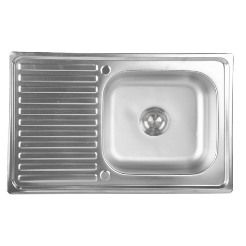 ZLEWOZMYWAK JEDNOKOMOROWY STALOWY 78X50CM INOX ZLEW KUCHENNY KALF 2 GATUNEK