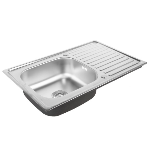 ZLEWOZMYWAK JEDNOKOMOROWY STALOWY 78X50CM INOX ZLEW KUCHENNY KALF 2 GATUNEK