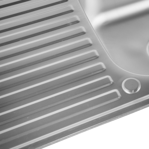 ZLEWOZMYWAK JEDNOKOMOROWY STALOWY 78X50CM INOX ZLEW KUCHENNY KALF 2 GATUNEK