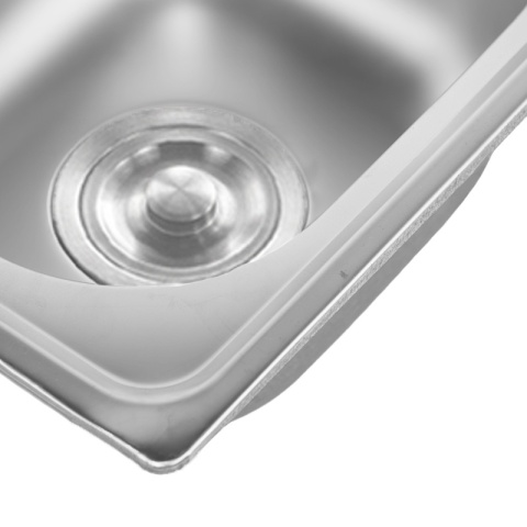 ZLEWOZMYWAK JEDOKOMOROWY STALOWY 38X33CM INOX ZLEW KUCHENNY GRANT 2 GATUNEK