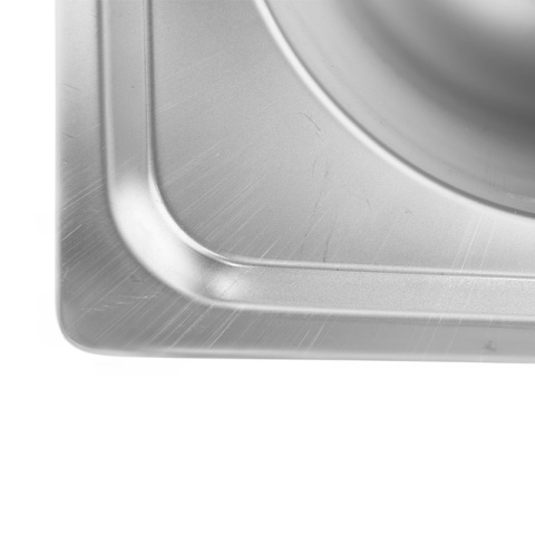 ZLEWOZMYWAK JEDOKOMOROWY STALOWY 38X33CM INOX ZLEW KUCHENNY GRANT 2 GATUNEK