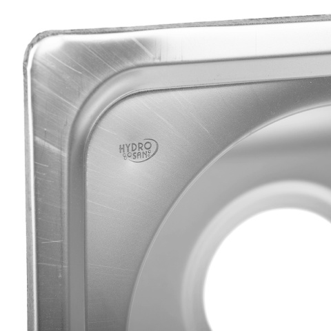 ZLEWOZMYWAK JEDOKOMOROWY STALOWY 38X33CM INOX ZLEW KUCHENNY GRANT 2 GATUNEK