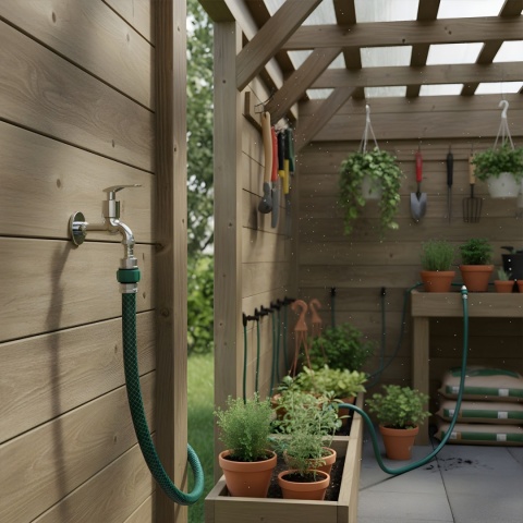 BATERIA ŚCIENNA DO WODY ZIMNEJ LUB ZMIESZANEJ 2 KONCÓWKI KRAN ALI-CH CHROM