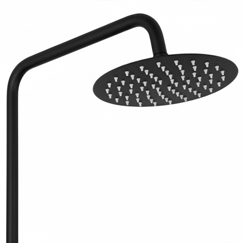 BATERIA PRYSZNICOWA ŁAZIENKOWA ZESTAW Z DESZCZOWNICĄ LAILA-BL CZARNA