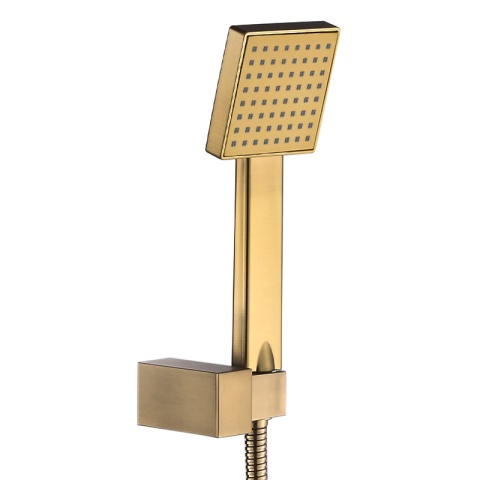 BATERIA WANNOWA ŚCIENNA PRYSZNICOWA ŁAZIENKOWA F305 SZCZOTKOWANE ZŁOTO