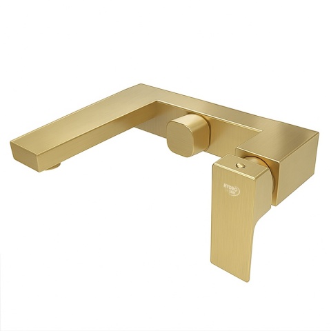 BATERIA WANNOWA ŚCIENNA PRYSZNICOWA ŁAZIENKOWA F305 SZCZOTKOWANE ZŁOTO